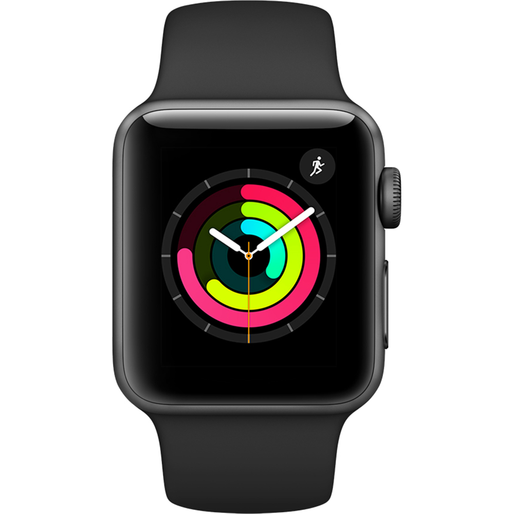 фото Умные часы apple watch series 3 38 мм серый космос