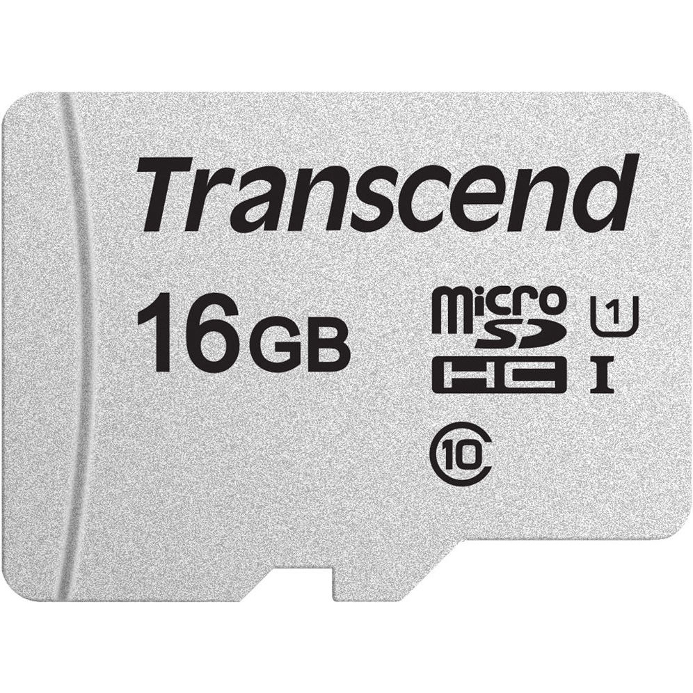 Карта памяти Transcend microSDHC 300S 16GB, цвет серый TS16GUSD300S-A - фото 1