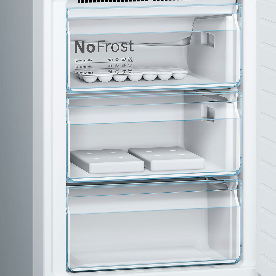 Холодильник Bosch KGF39PI3OR, цвет серебристый - фото 6