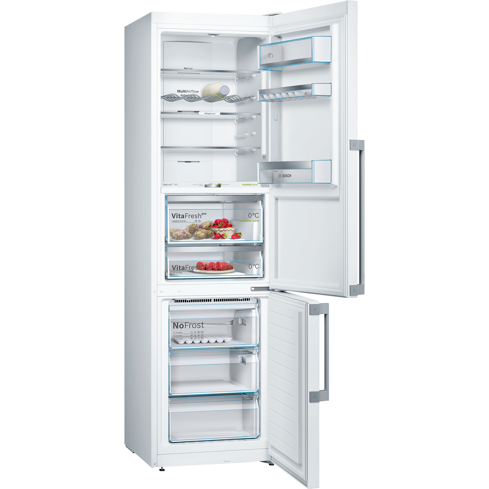Холодильник Bosch KGF39PW3OR, цвет белый - фото 2