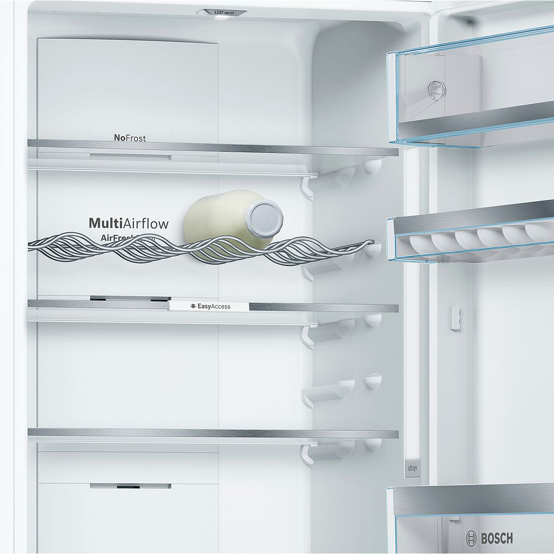 Холодильник Bosch KGF39PW3OR, цвет белый - фото 4