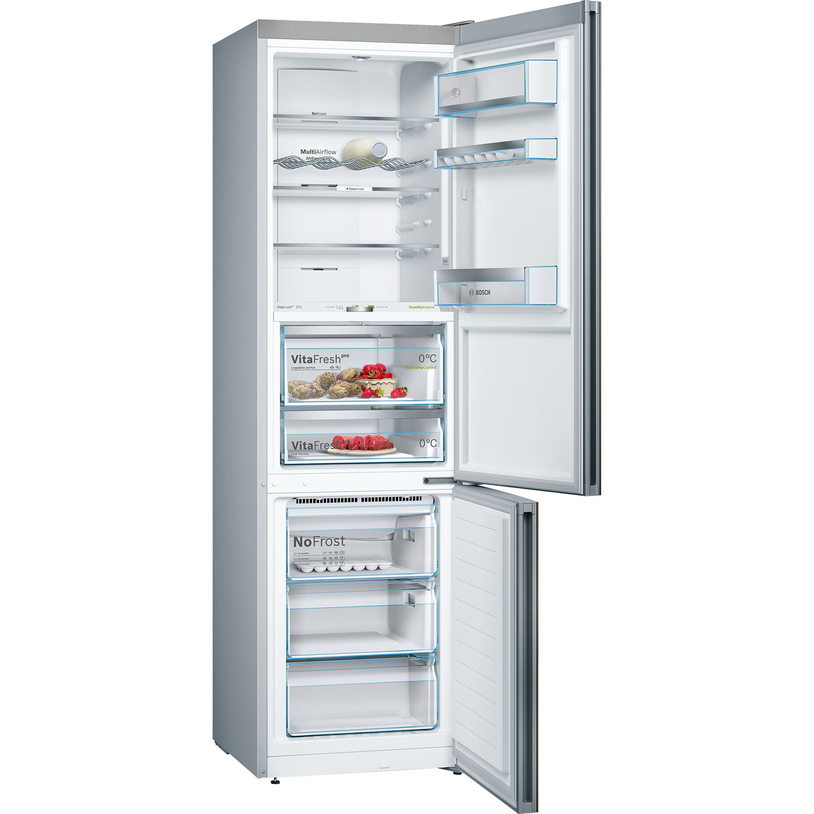 Холодильник Bosch KGF39SQ3AR, цвет золотистый - фото 2