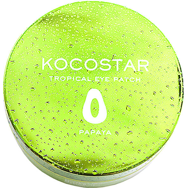 Патчи для глаз KOCOSTAR Tropical Eye Patch Тропические фрукты Папайя 30 пар, размер 8x8x5 см - фото 2