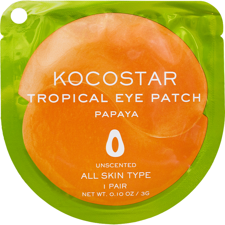 

Патчи для глаз KOCOSTAR Tropical Eye Patch Тропические фрукты Папайя 1 пара