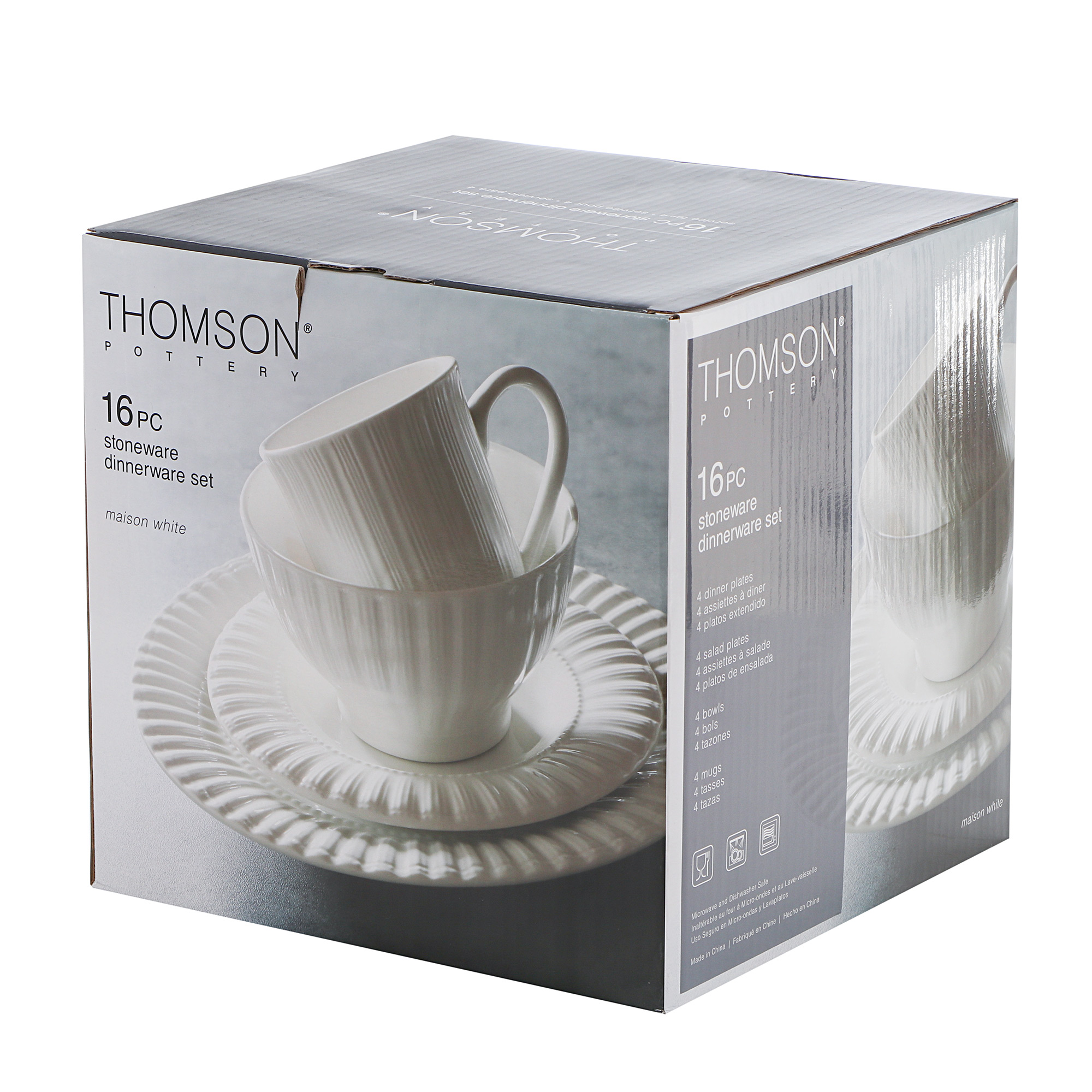 Набор столовый Thomson Pottery Maison 16 предметов, цвет белый - фото 6
