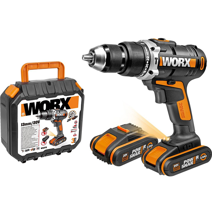 фото Дрель-шуруповерт worx wx372