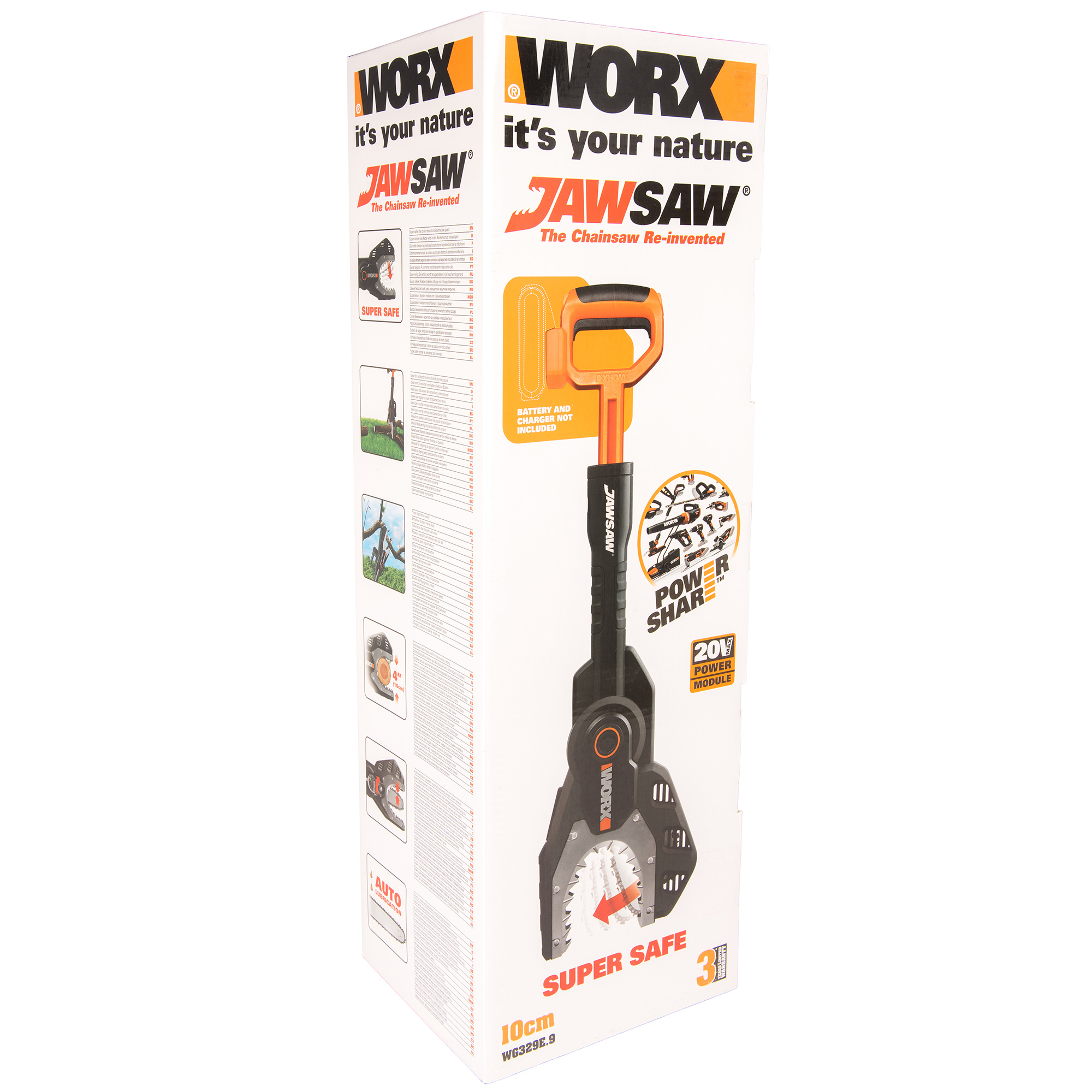 фото Пила цепная worx wg329e.9 без акб и зу