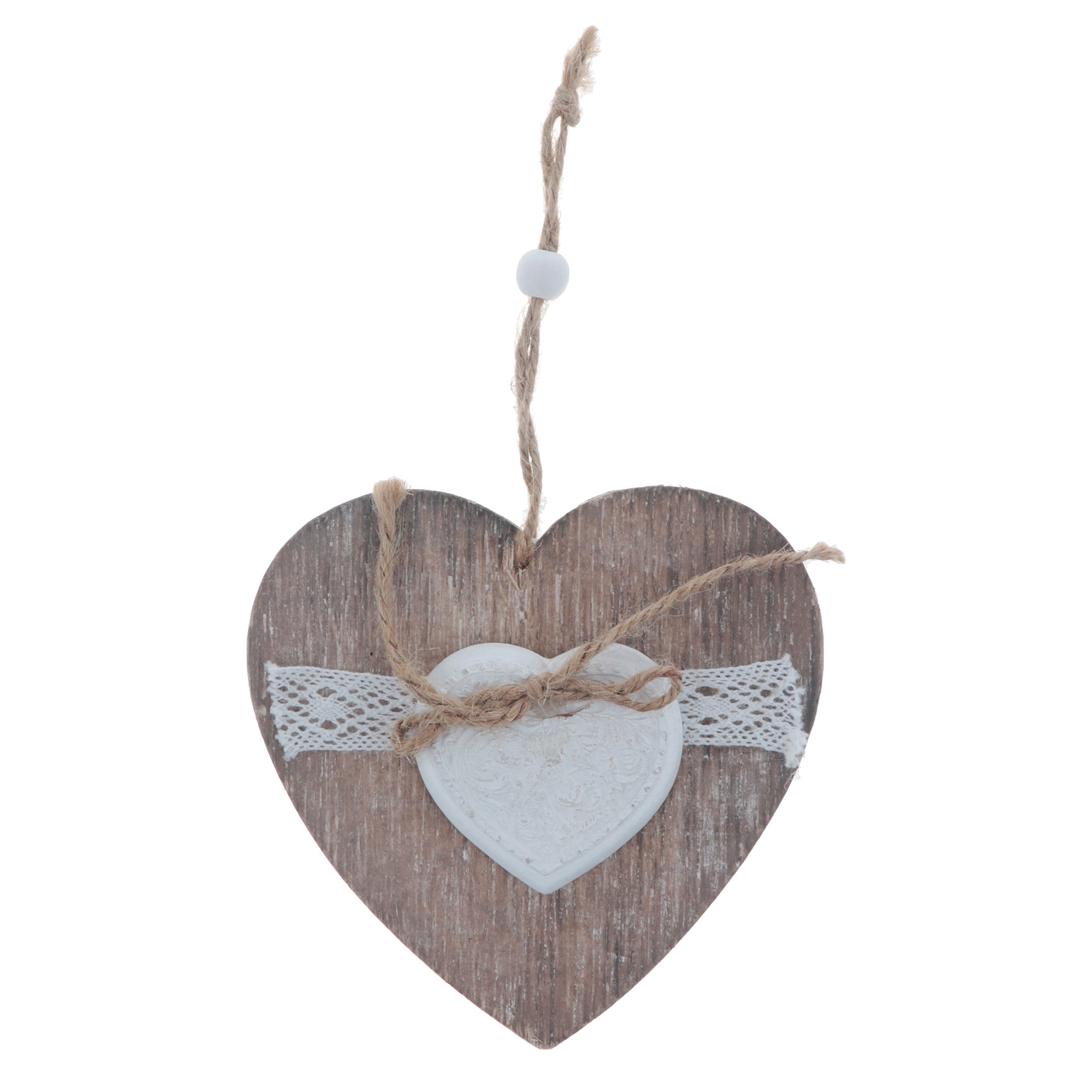 фото Подвеска декоративная dekor pap сердце 11х22cm
