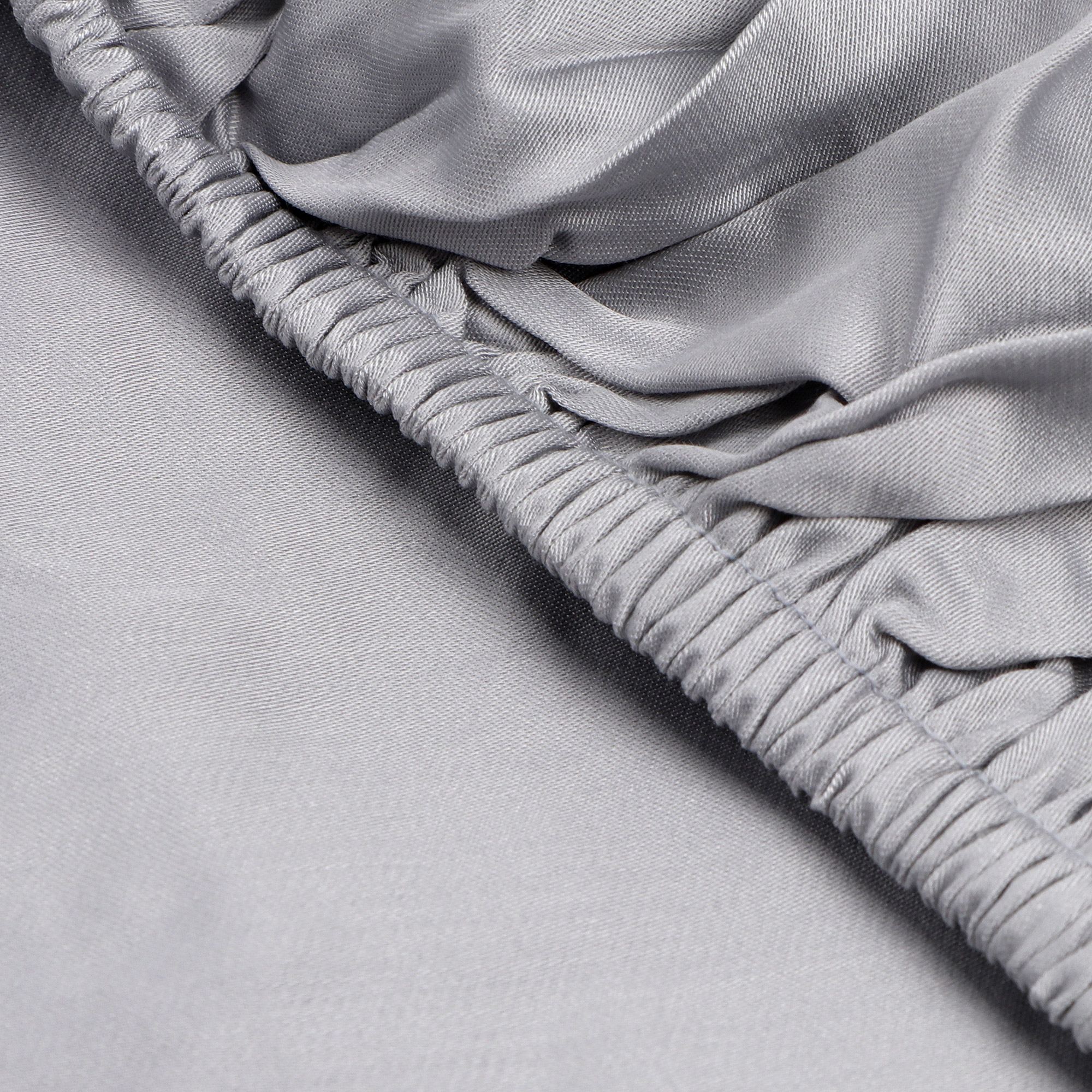 фото Простыня на резинке togas миоко серый 200х200 см