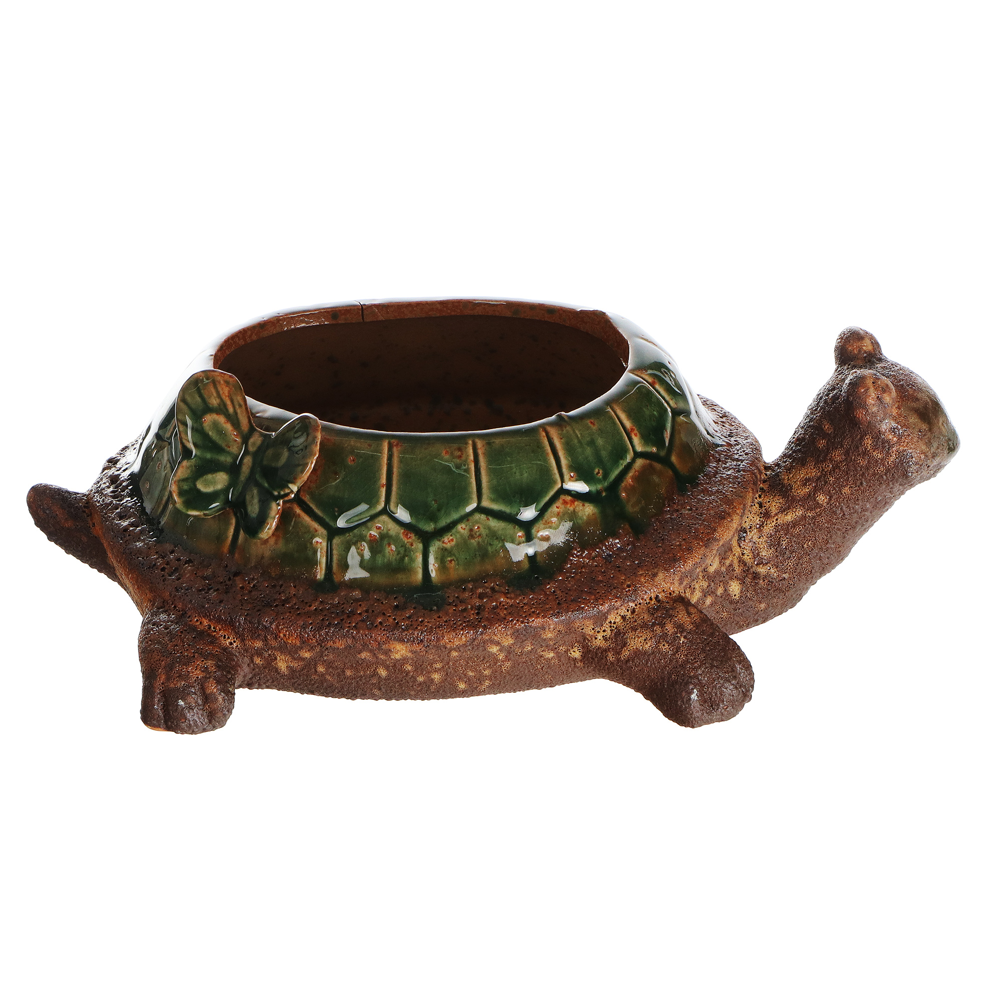фото Кашпо цветочное dehua ceramic, дизайн черепаха 23х14.5х8.5см