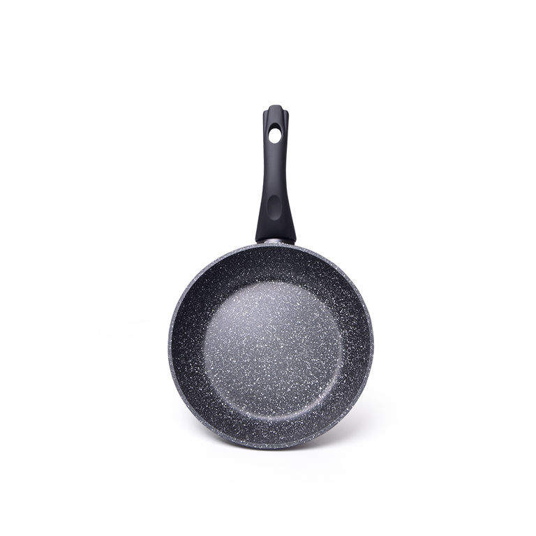 Сковорода Fissman Fiore 24 см, цвет тёмно-серый - фото 1