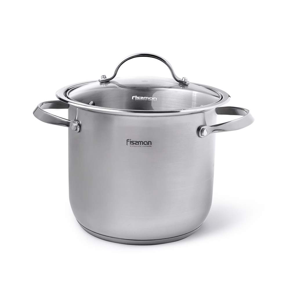 

Кастрюля Fissman Sabur 8,5 л, Стальной