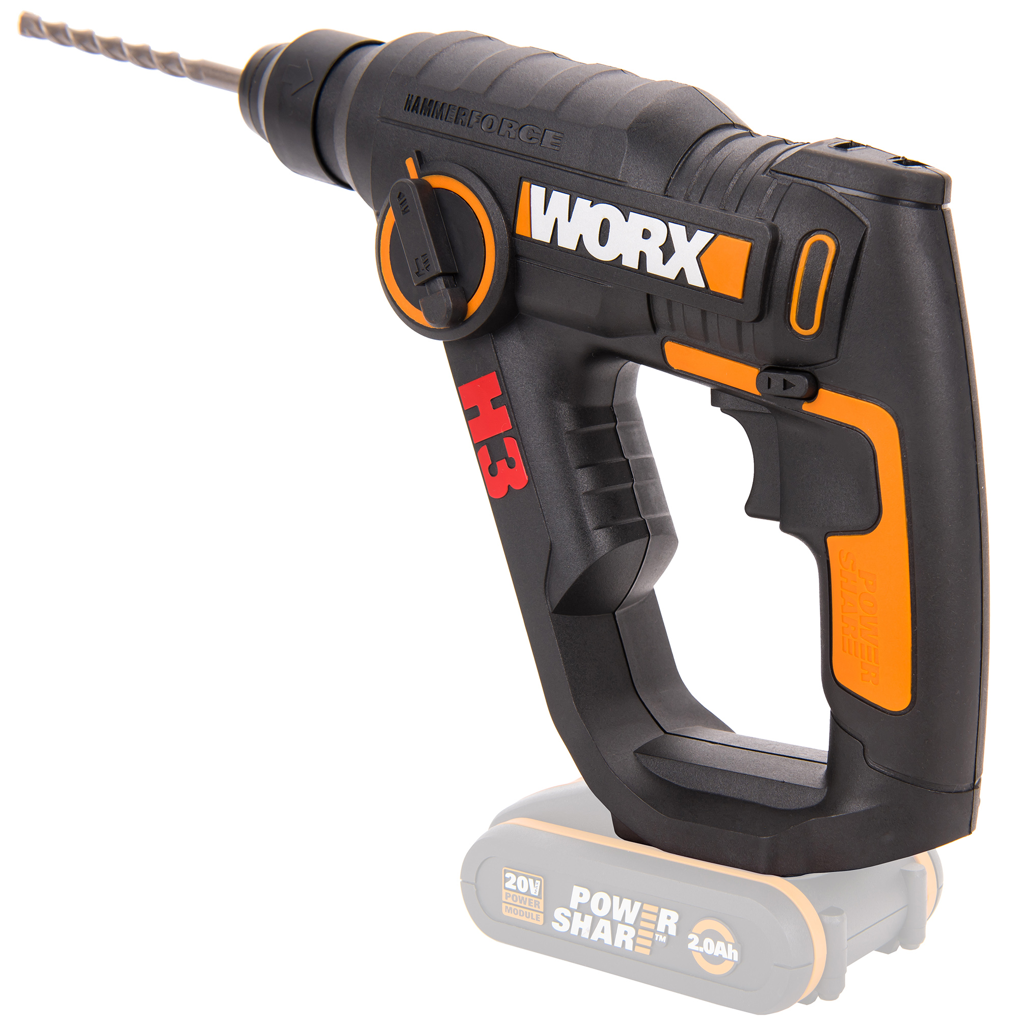 фото Перфоратор worx wx390.9 без акб и зу