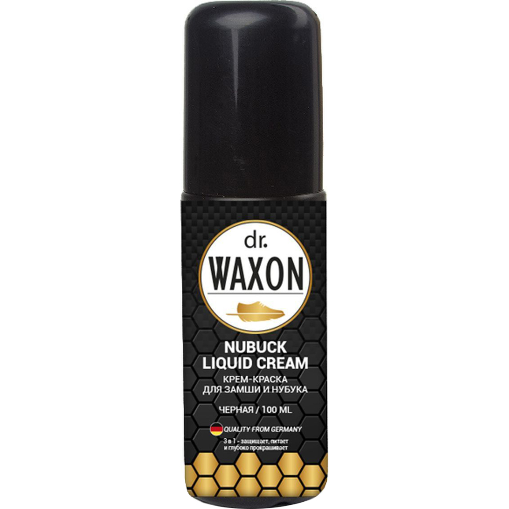 Крем-краска для замши и нубука Dr. Waxon Nubuck Liquid Cream черная 100 мл