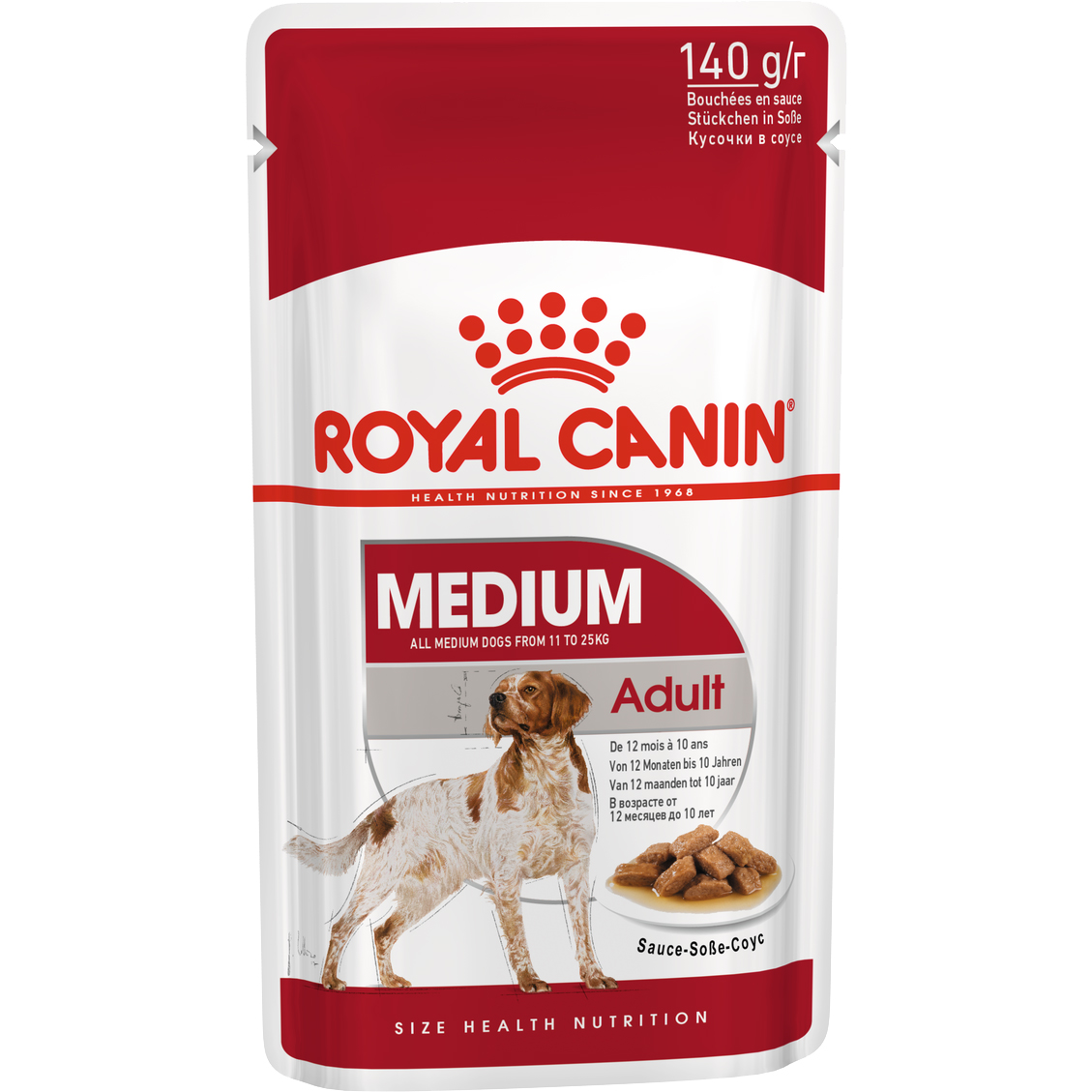 фото Корм для собак royal canin medium adult соус 140 г