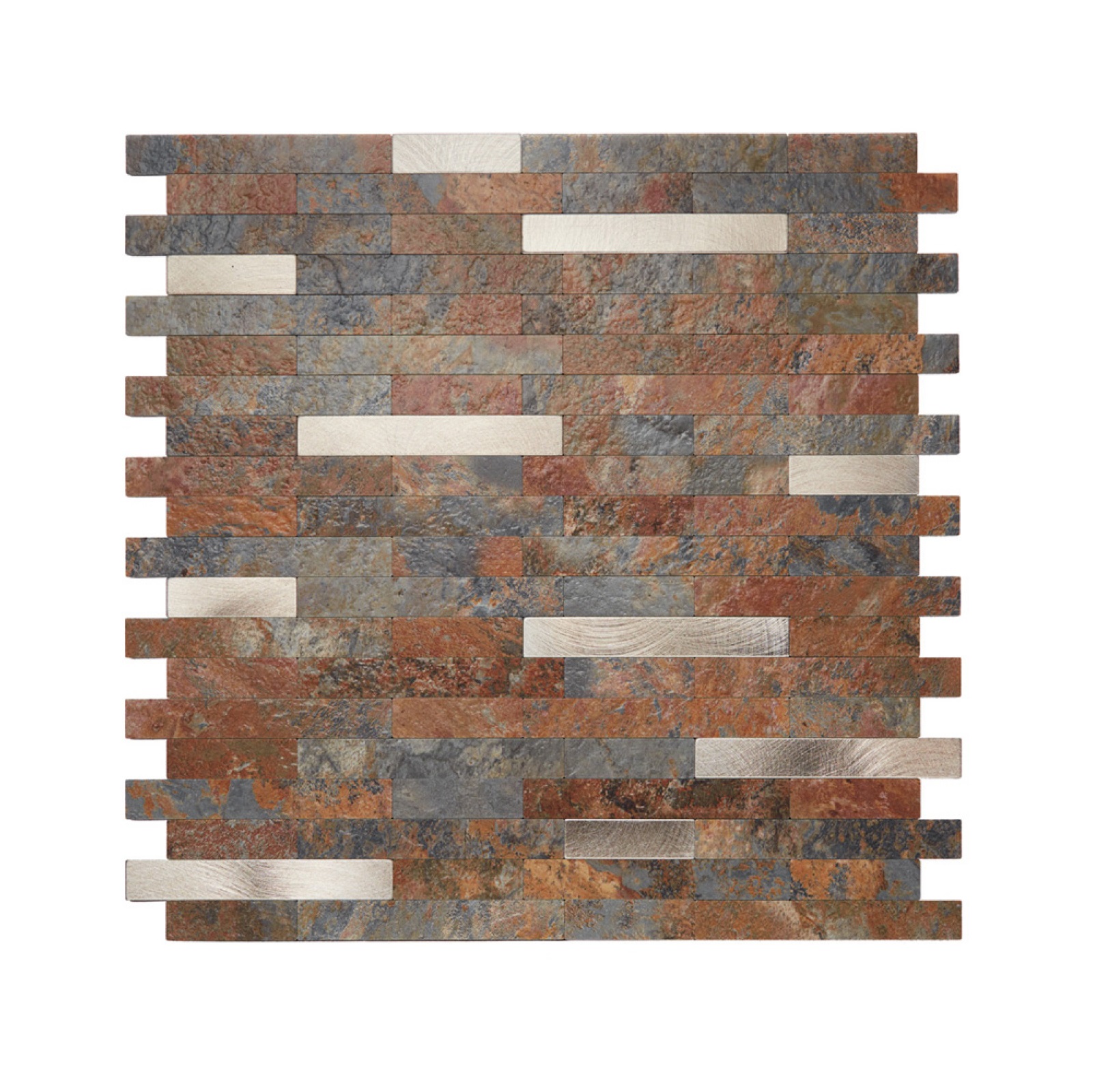 Панель cамоклеящаяся Kleber Коричневые прямоугольники, цвет коричневый