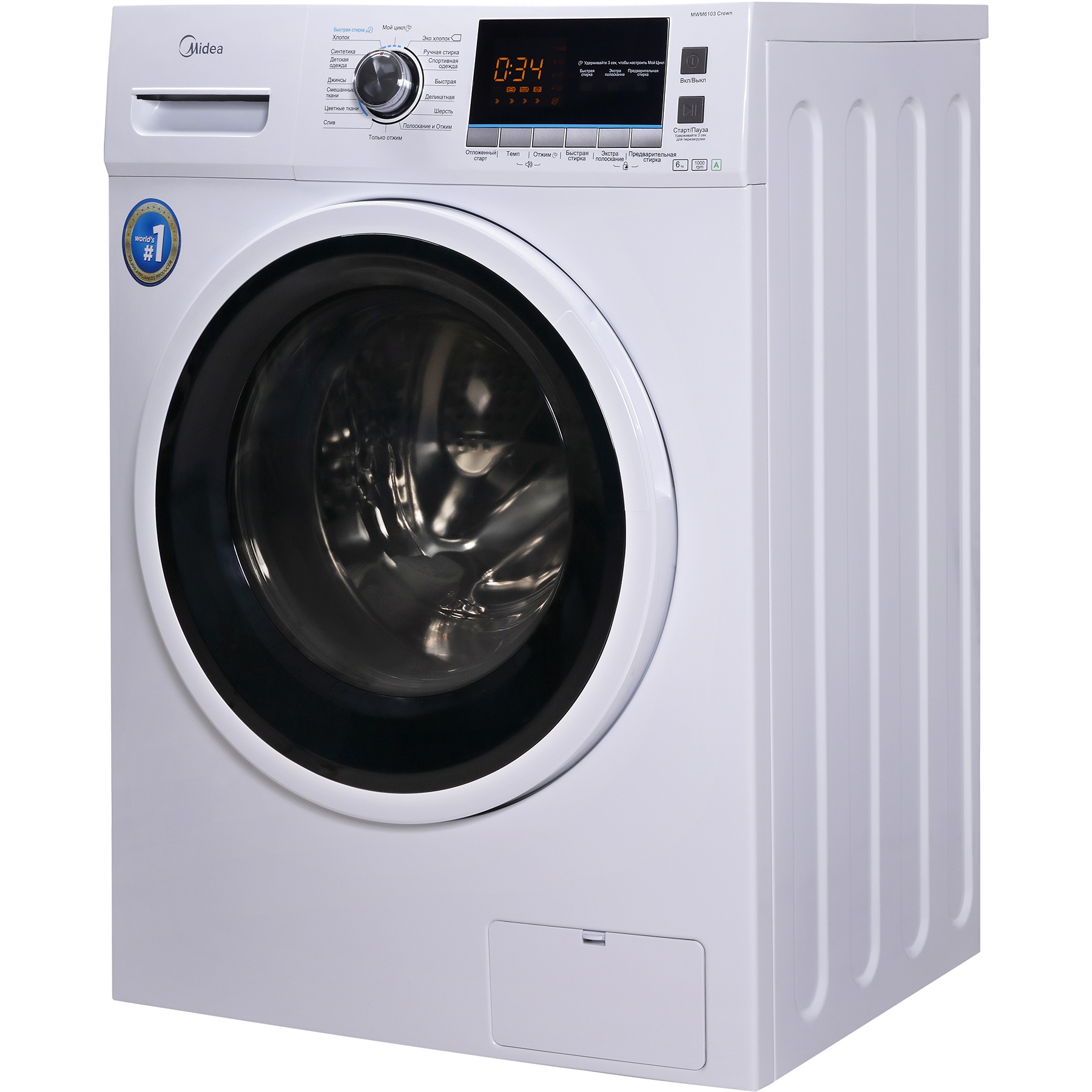 фото Стиральная машина midea mwm8143 crown slim