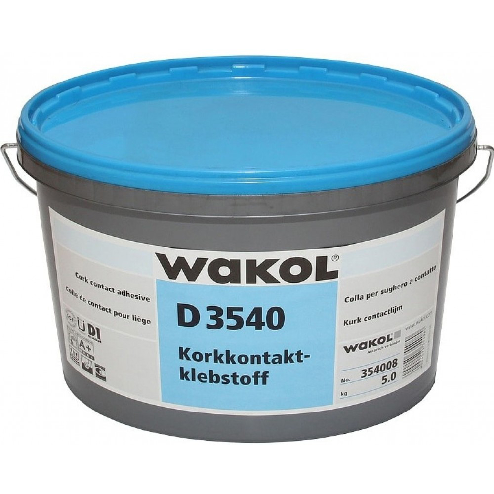 фото Клей wakol для пробкового покрытия d 3540 5 кг