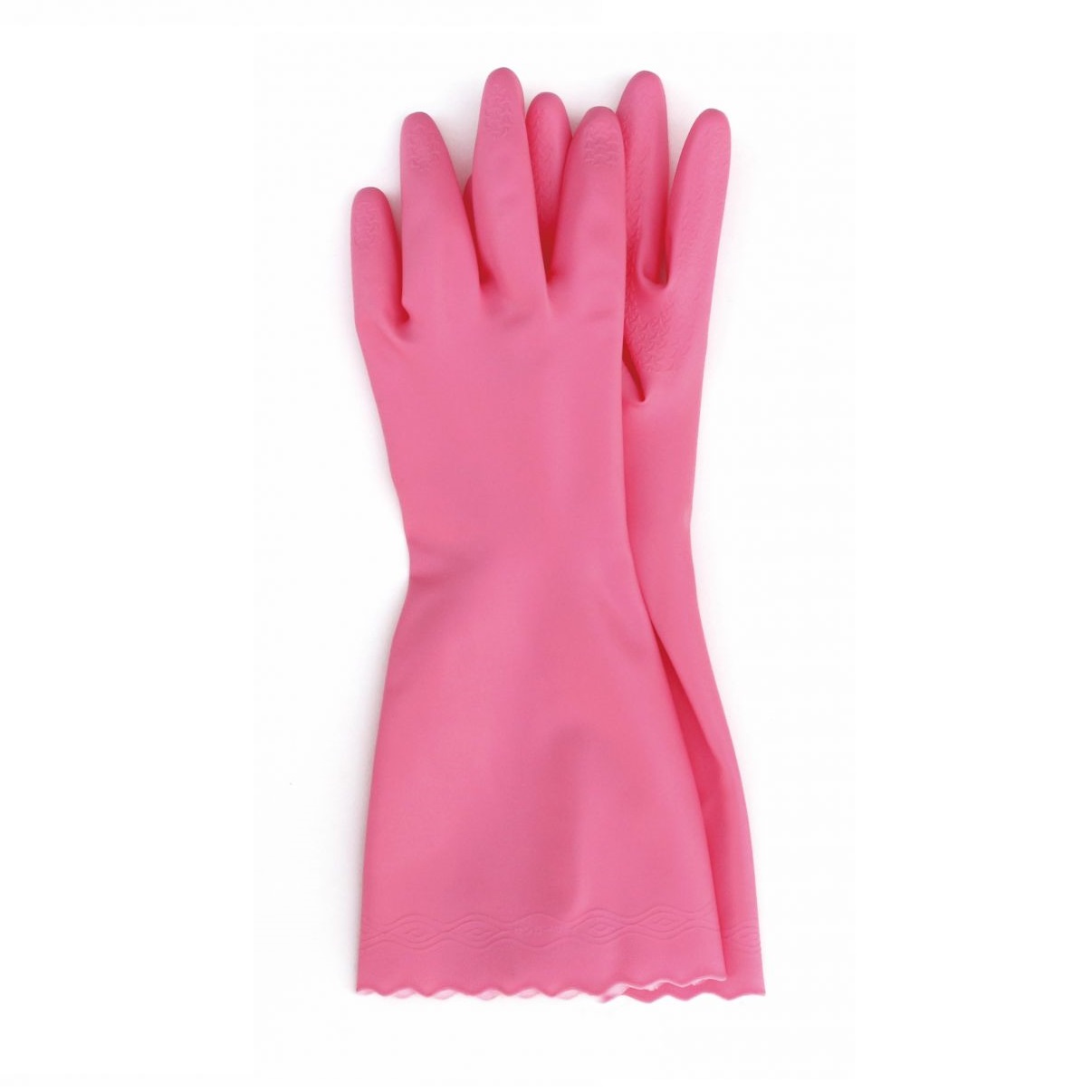 Перчатки латексные с хлопковым покрытием внутри MJ Premium, размер M, розовые, цвет розовый - фото 1