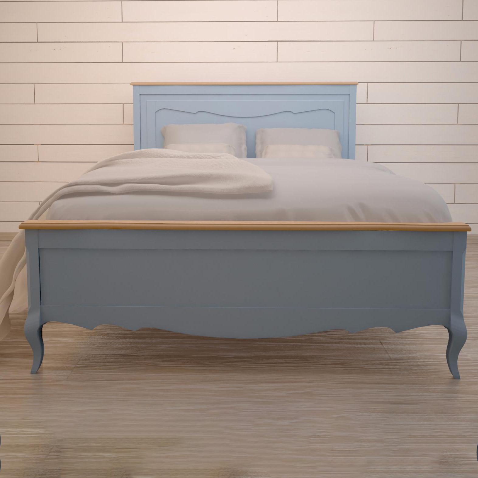 Кровать Этажерка Leontina 180*200 ST9341/18B, цвет голубой, размер 180х200 см - фото 2