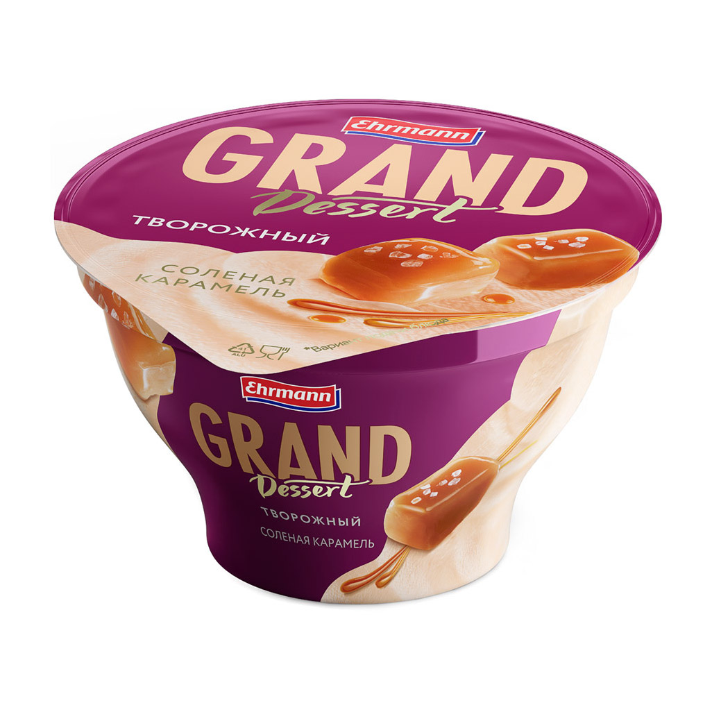 

Десерт творожный Ehrmann Grand Dessert соленая карамель 5% 120 г