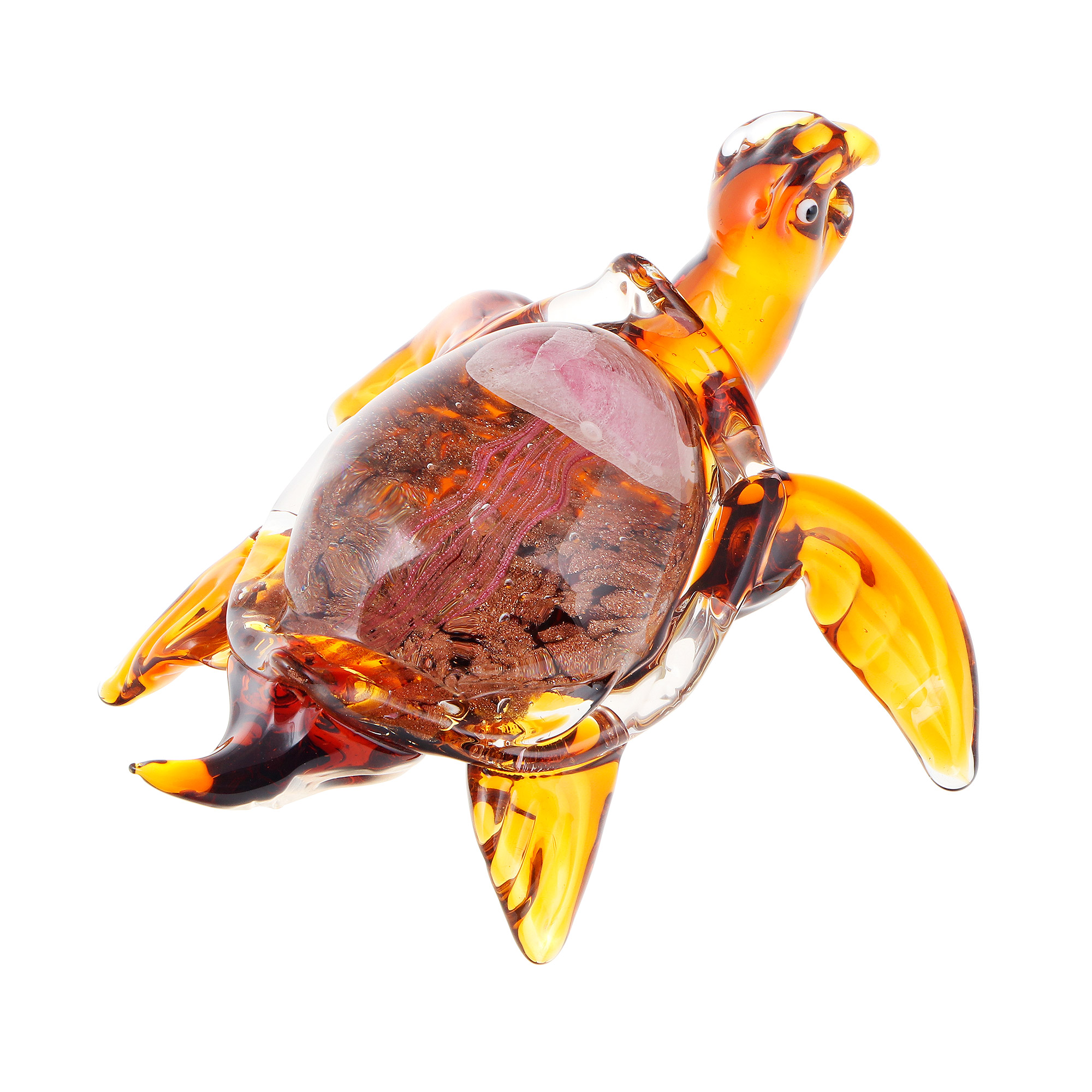 фото Фигурка art glass морская черепашка 20х12см