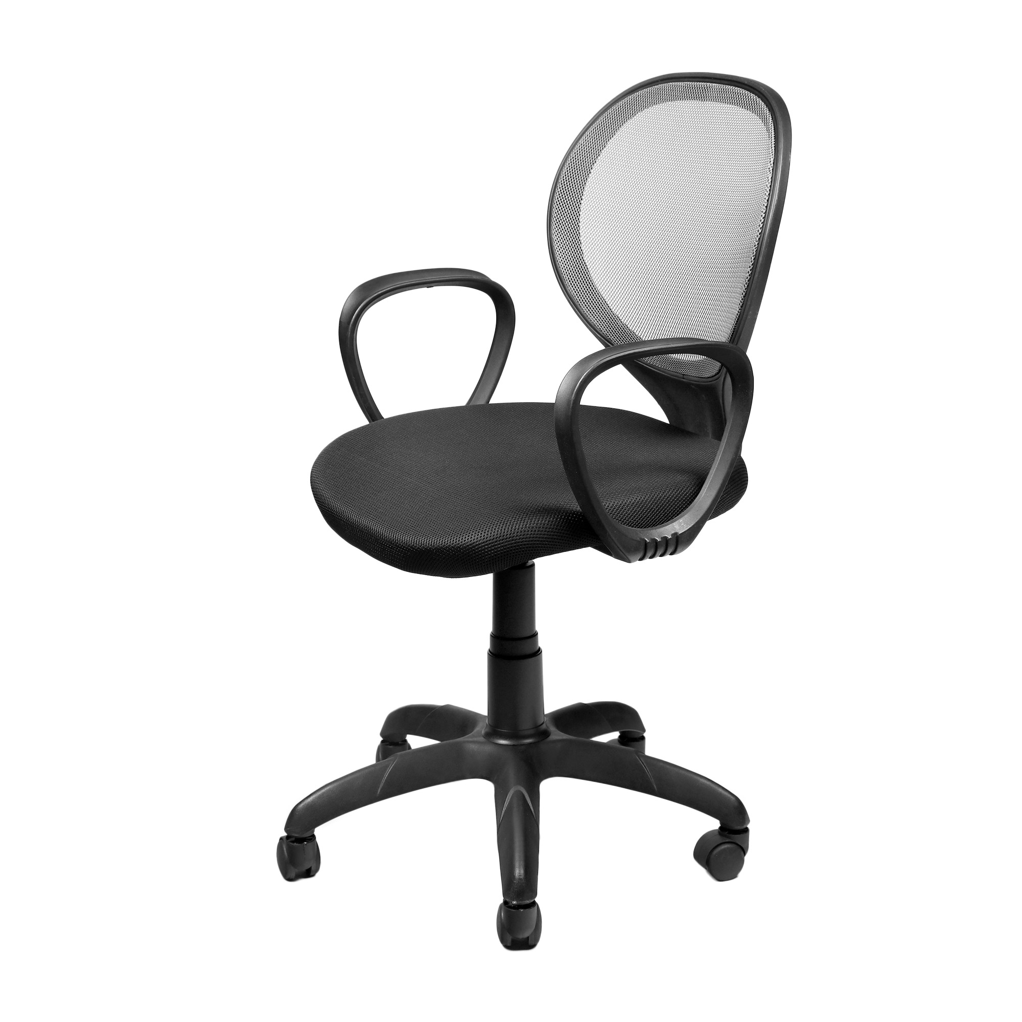 Кресло Dikline KD30-12 сетка серая/черная, цвет черный - фото 1