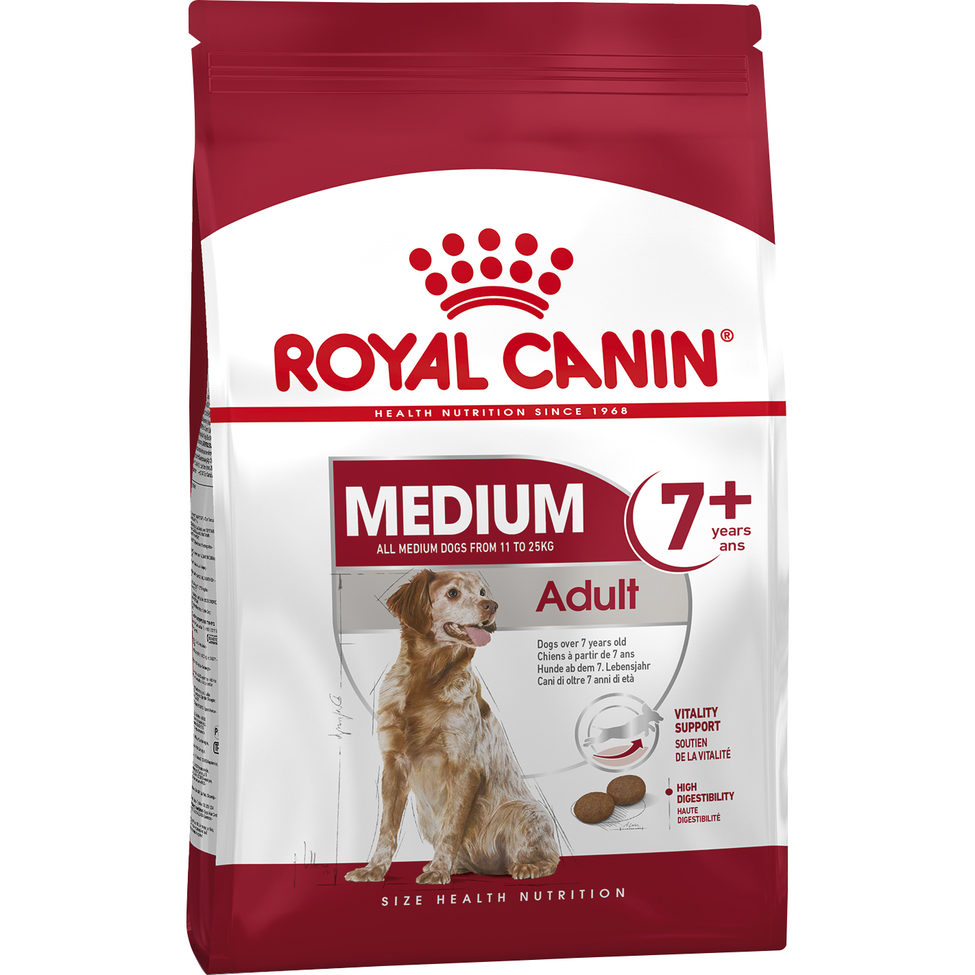 фото Корм для собак royal canin medium adult 7+ 15 кг