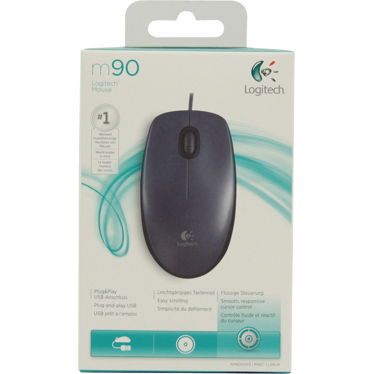 Компьютерная мышь Logitech M90 серый