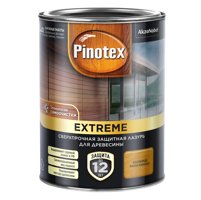 фото Лазурь для дерева pinotex extreme калужница 0.9л пинотекс/pinotex