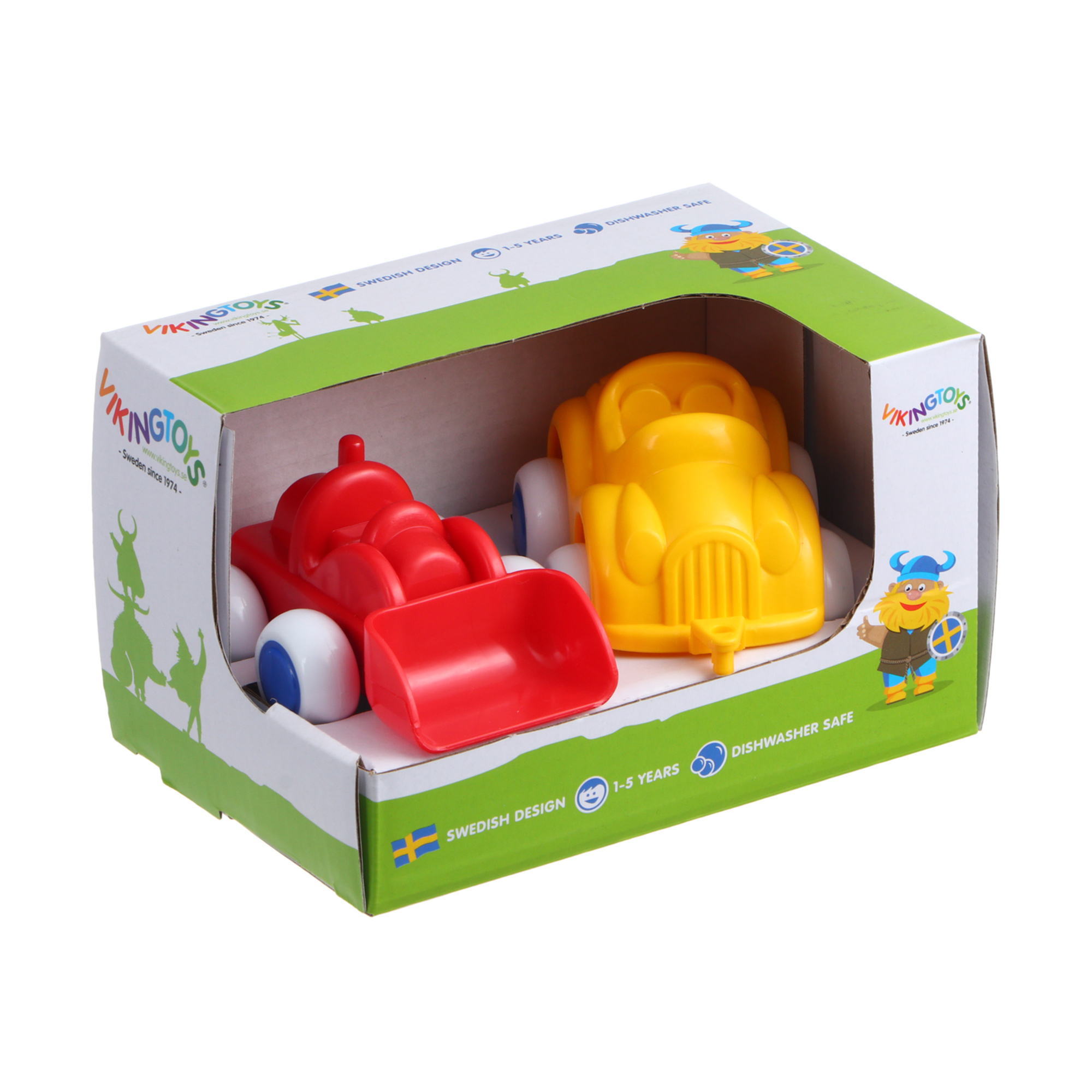 фото Набор vikingtoys грейдер+машинка