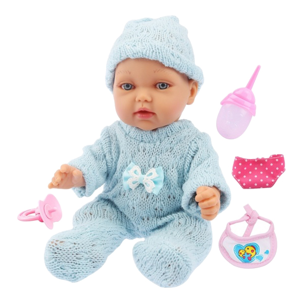 фото Пупс 1toy baby doll функциональный 28 см т14114