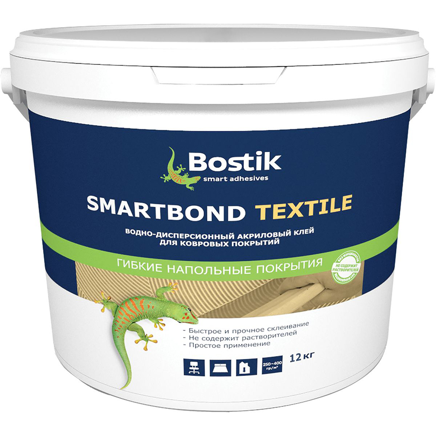 

Клей Bostik SmartBond Textile 12 кг, Белый