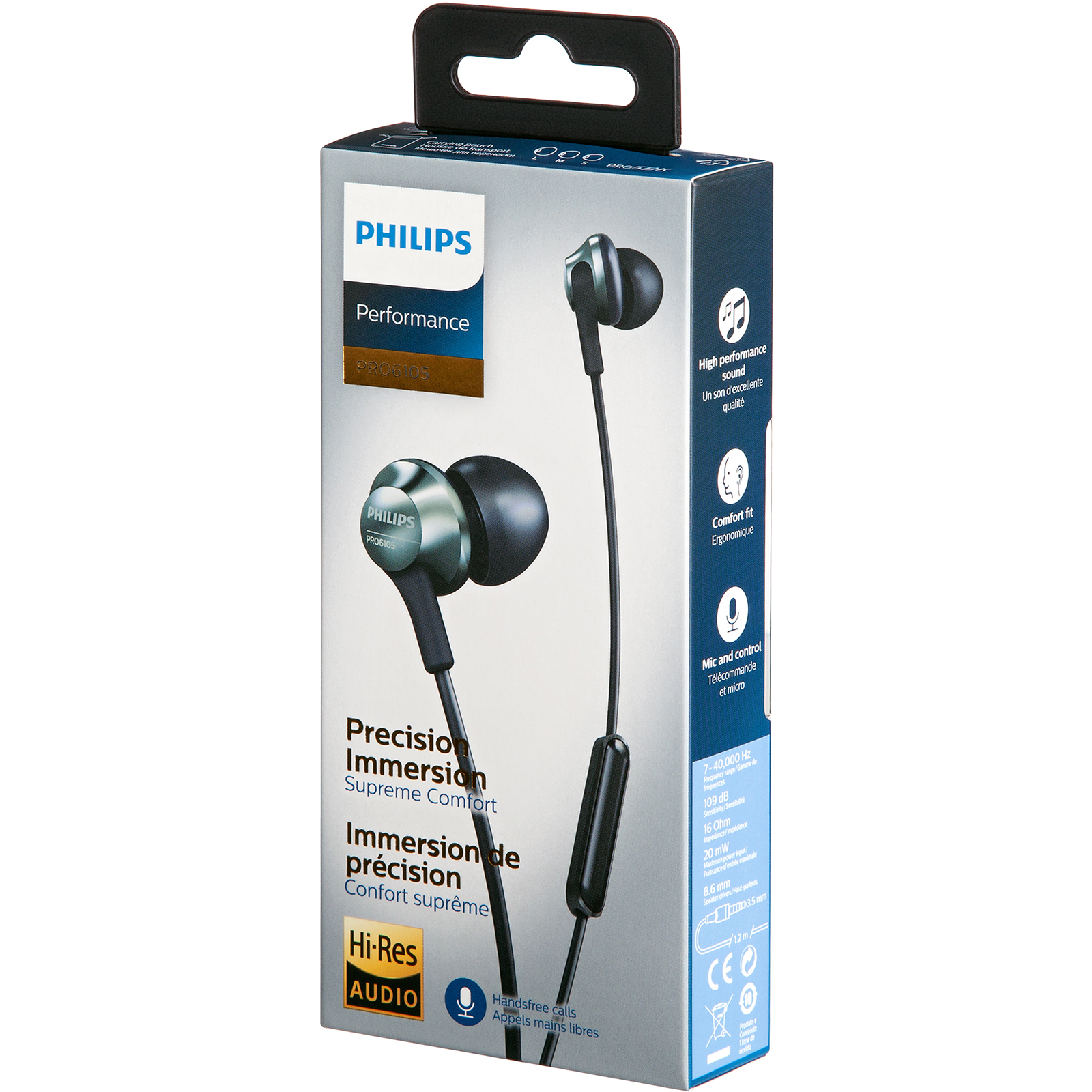 фото Наушники philips pro6105bk/00