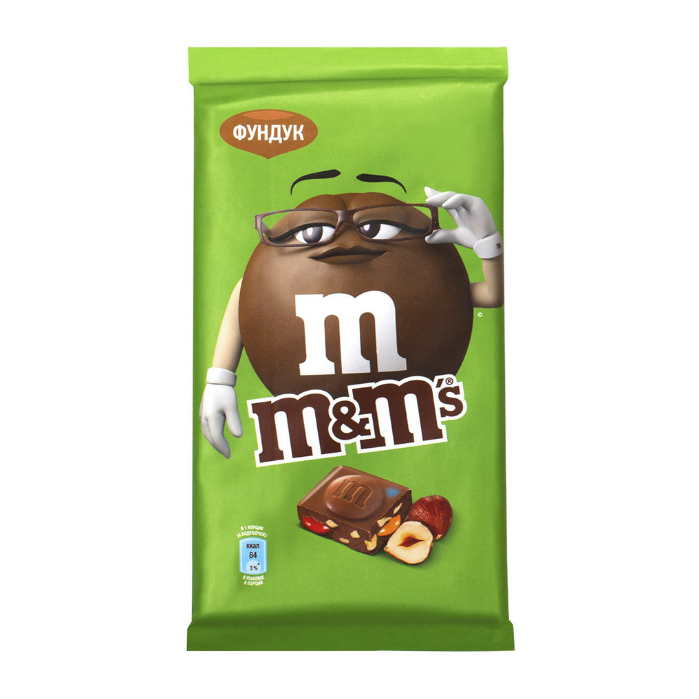 

Шоколад молочный M&M's c фундуком и разноцветным драже 122 г