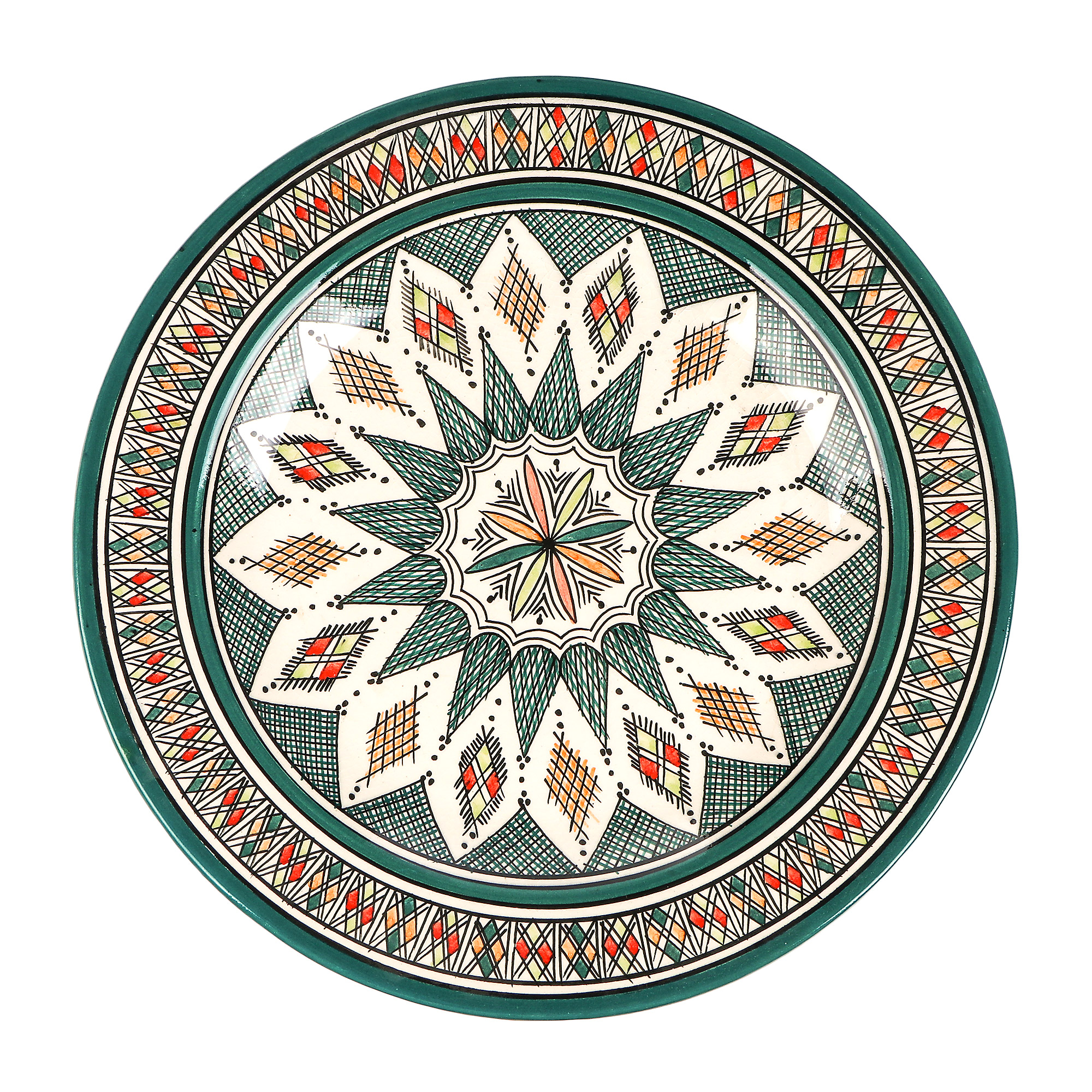 

Тарелка глубокая Morocco Home бирюзовая 35 см, Бирюзовый