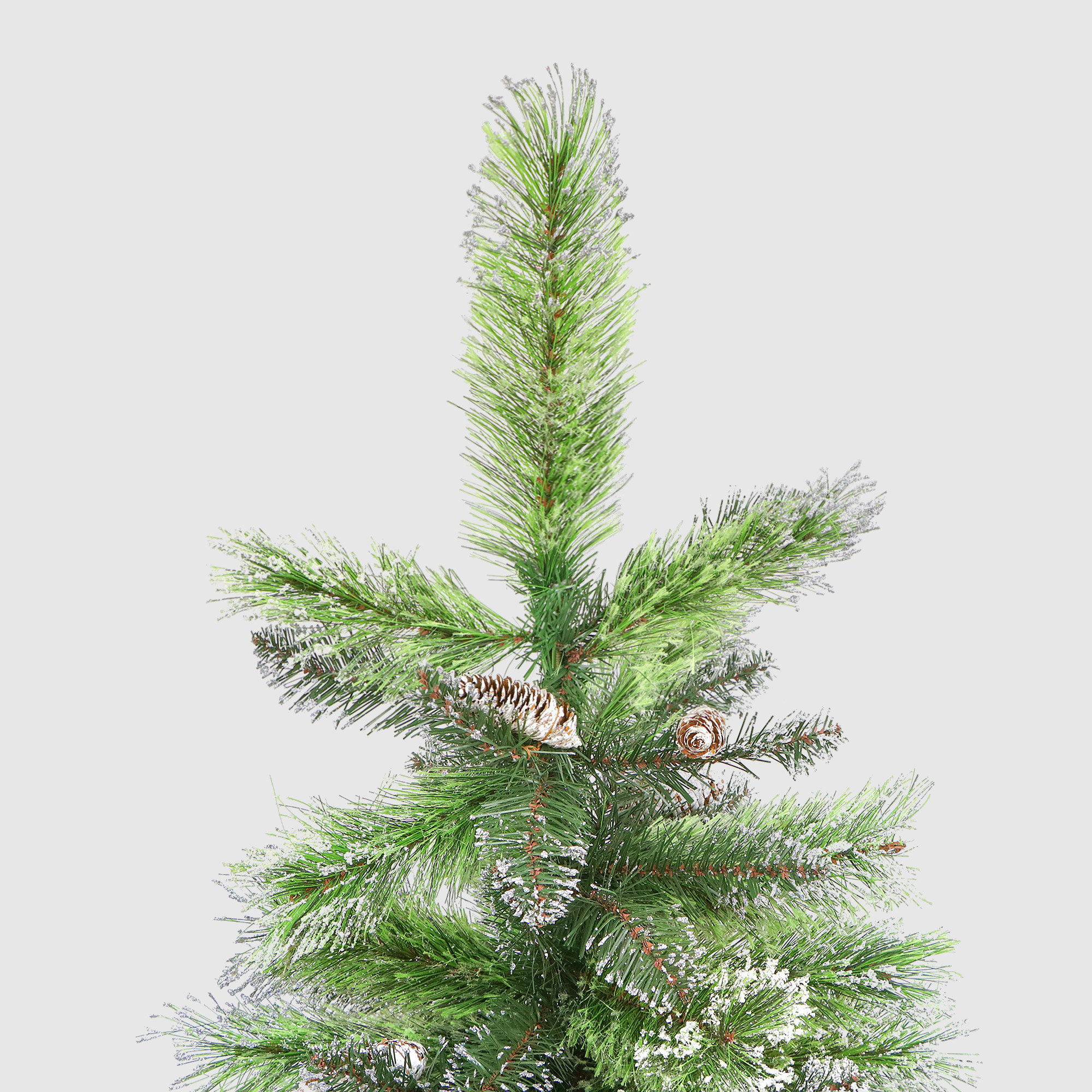 Ель новогодняя National tree bristleslim с шишками 225 см, цвет зеленый - фото 3