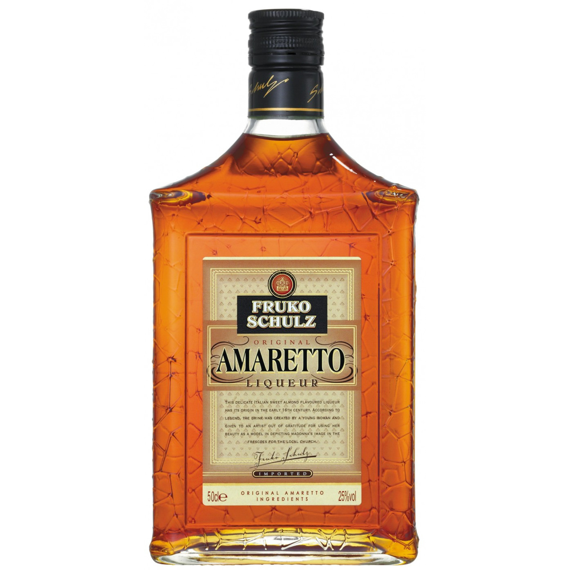 

Ликер Fruko Schulz Amaretto 25% 0.5 л, Ликер насыщенного янтарного цвета.