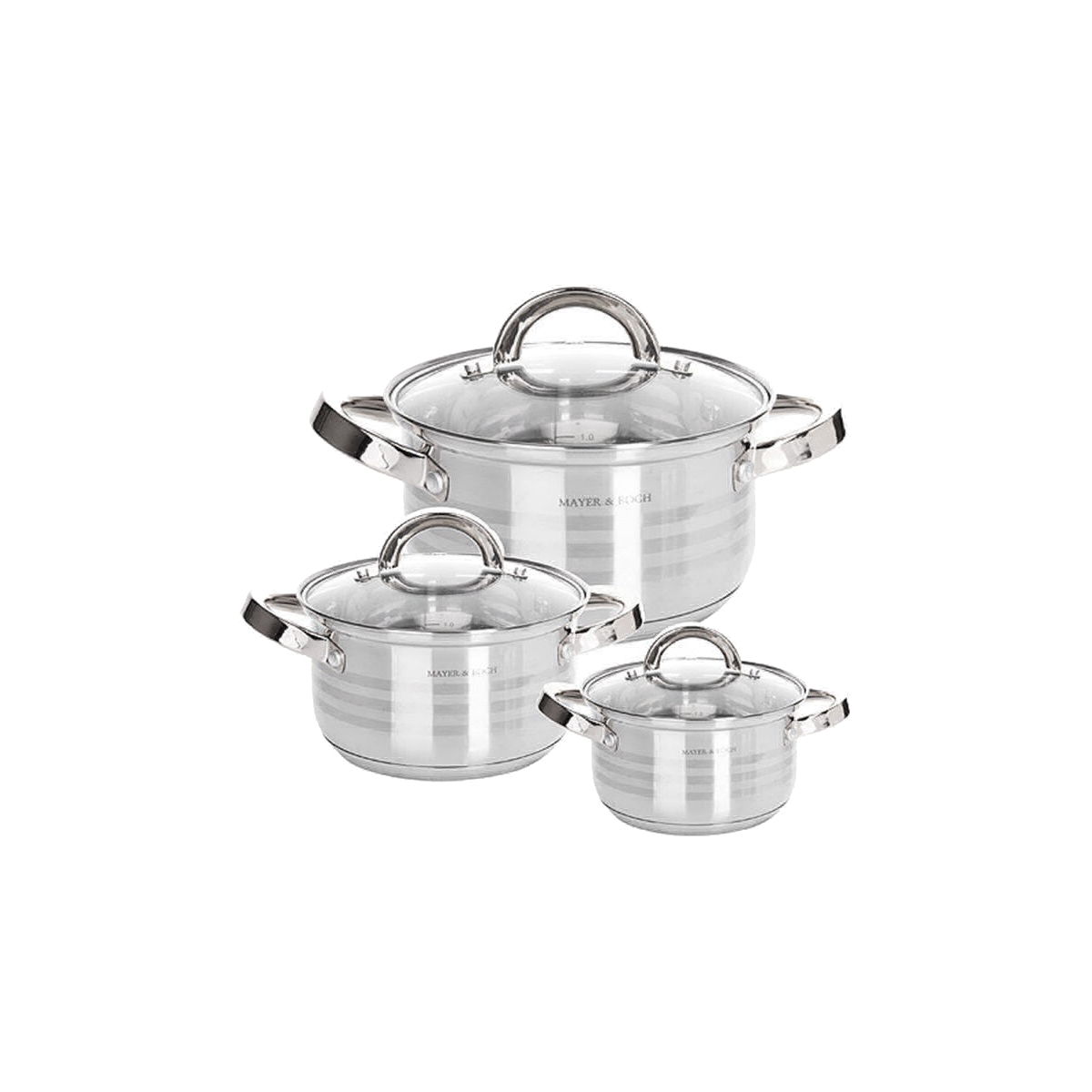 

Набор посуды Mayer&Boch 6 предметов, Стальной