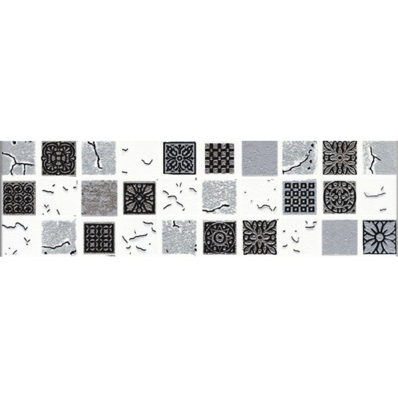 фото Декор piezarosa таурус 2 мозаика черный 7,3x25 см