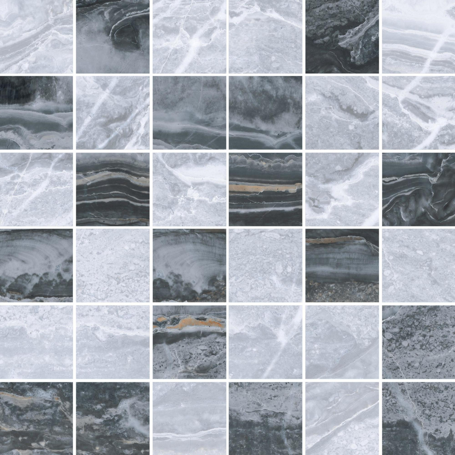 фото Мозаика vitra bergamo холодный микс 5х5 30x30 см
