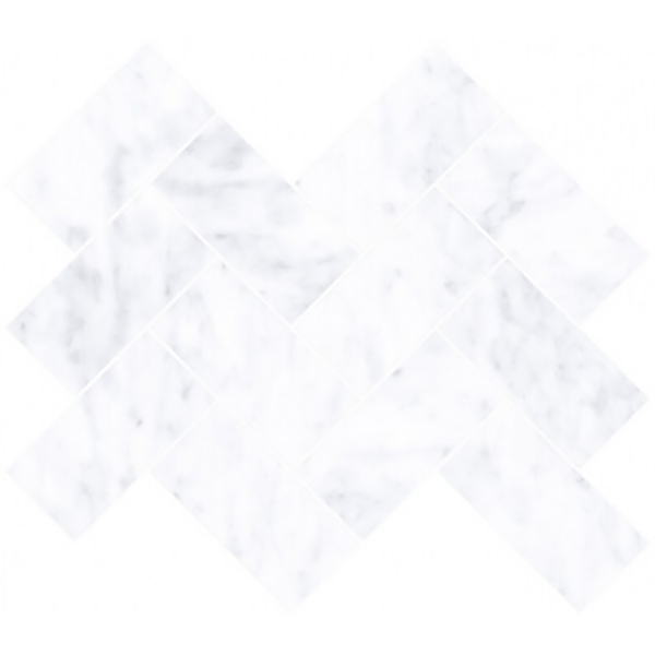 фото Мозаика vitra marmori шеврон каррара белый 28x31,5 см
