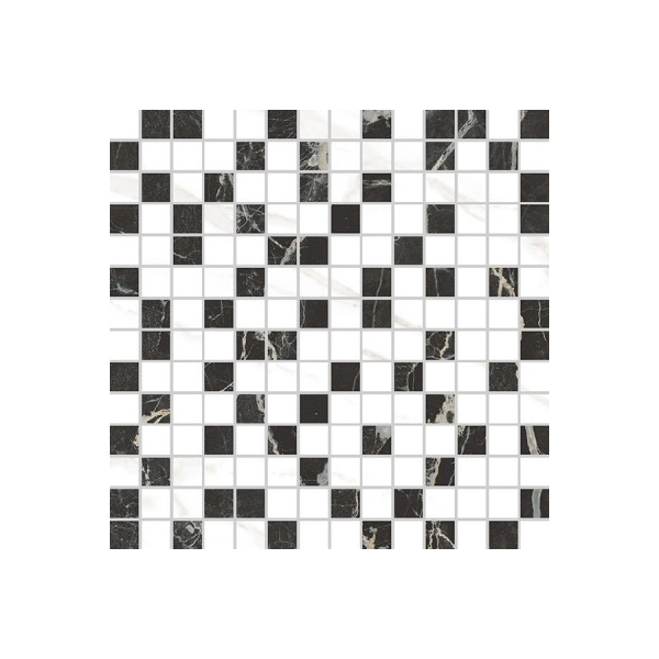 фото Мозаика vitra marmori сан лорен черный микс 3x3 29,4x29,4 см