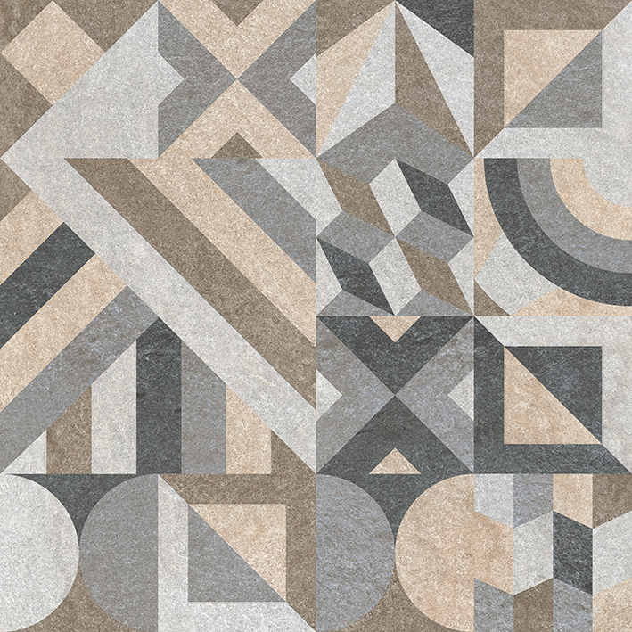 

Декор Vitra Napoli Микс R10 60x60 см, Разноцветный