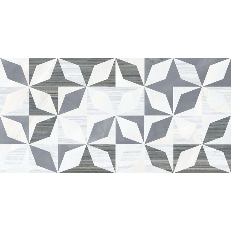 фото Плитка vitra serpeggiante геометрический холодная гамма 7лпр 30x60 см