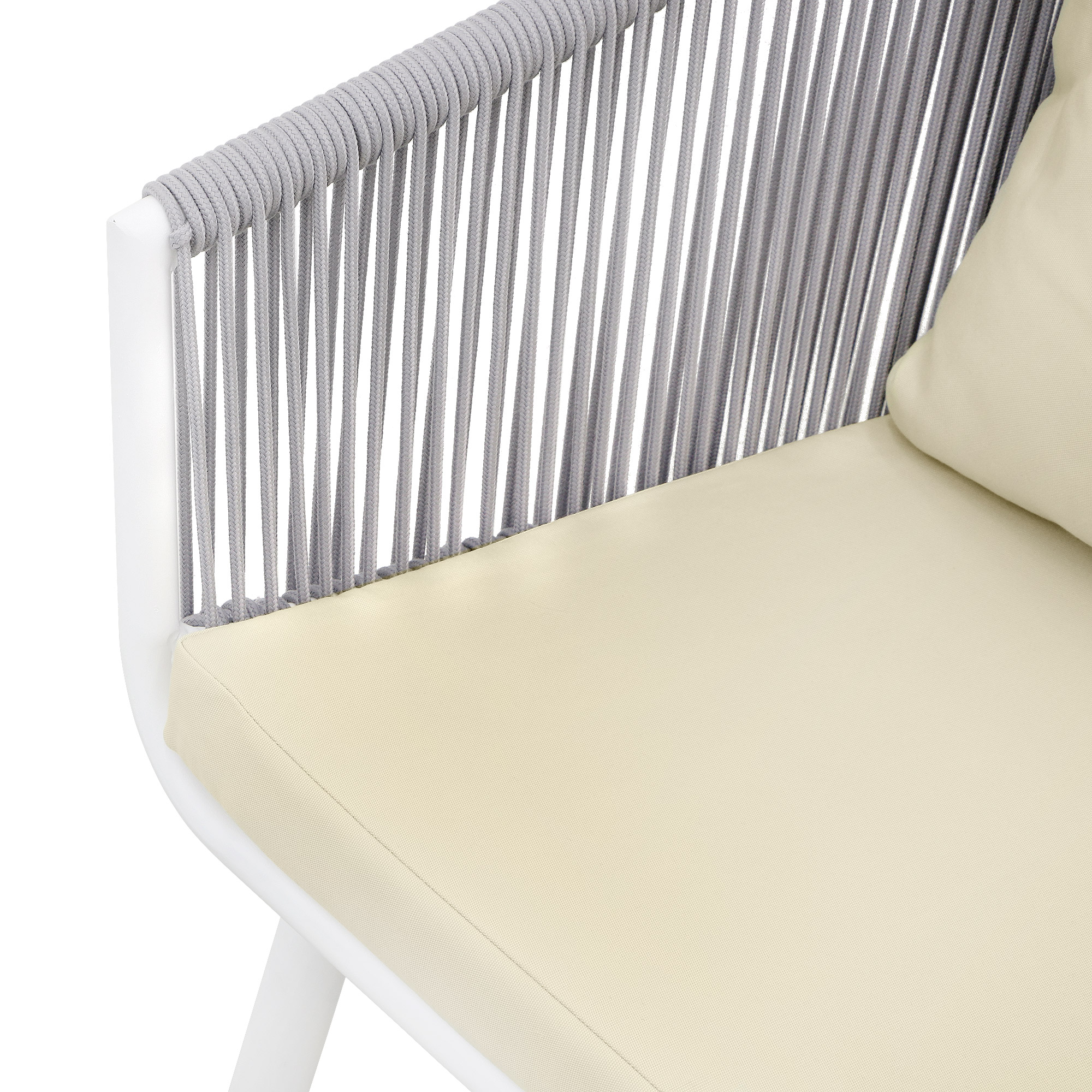 Комплект мебели Obt light 2 кресла+столик, цвет белый, размер 59х64х78 см - фото 5
