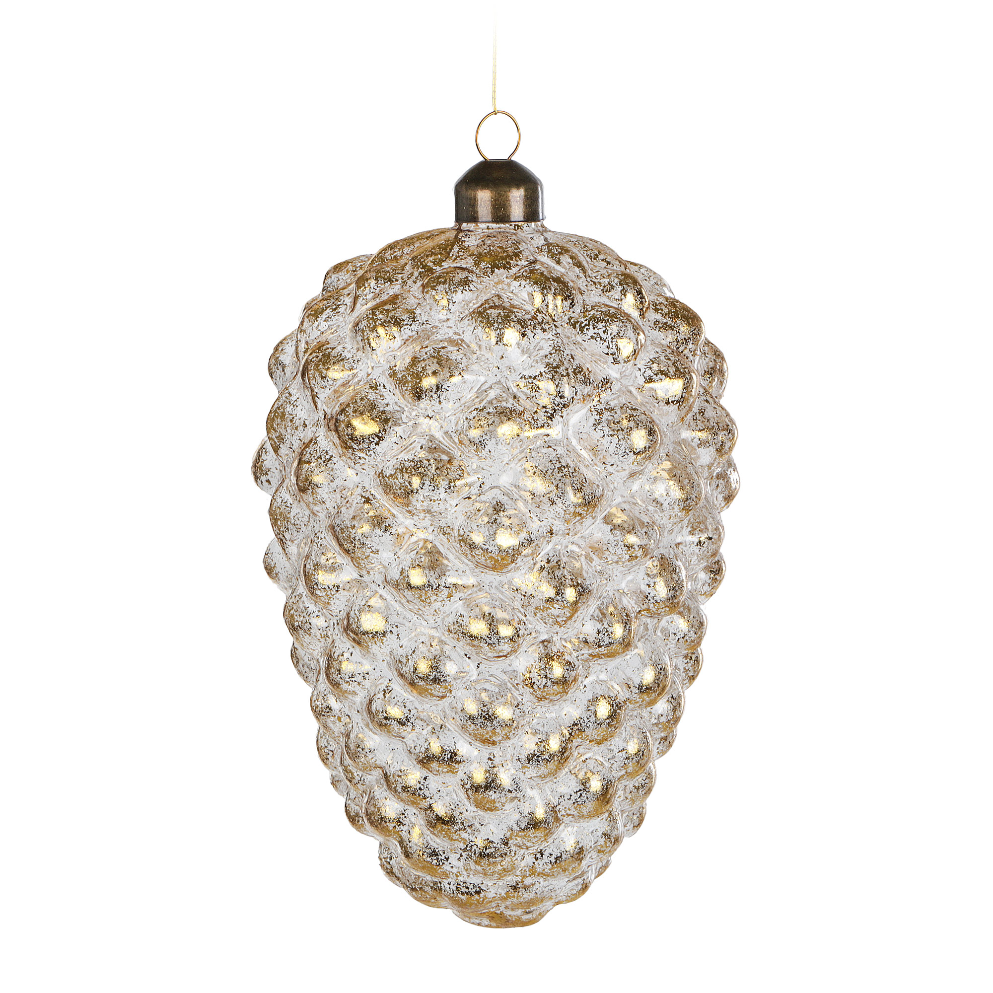 

Украшение Shishi ny шишка золото 15см, Золотой