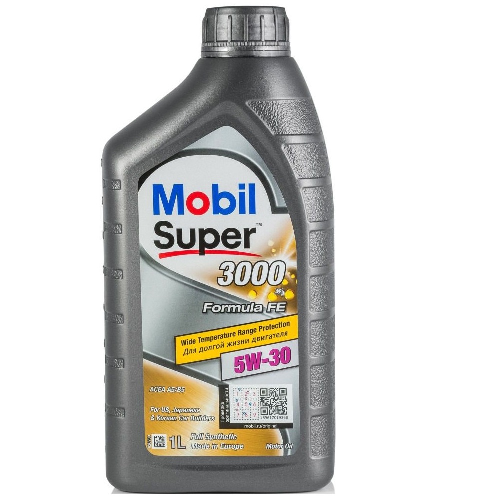 фото Масло синтетическое mobil super 3000 formulafe 5w-30 1л