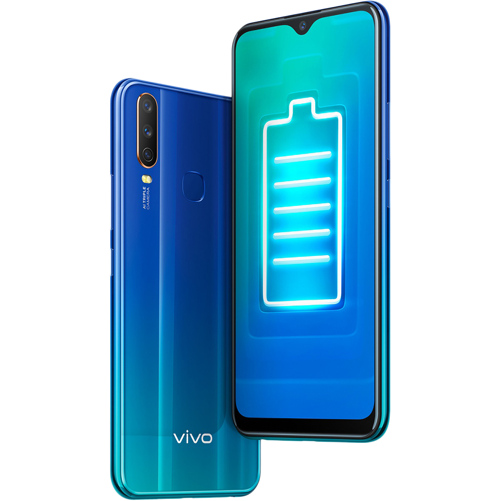 фото Смартфон vivo y12 64 gb aqua blue