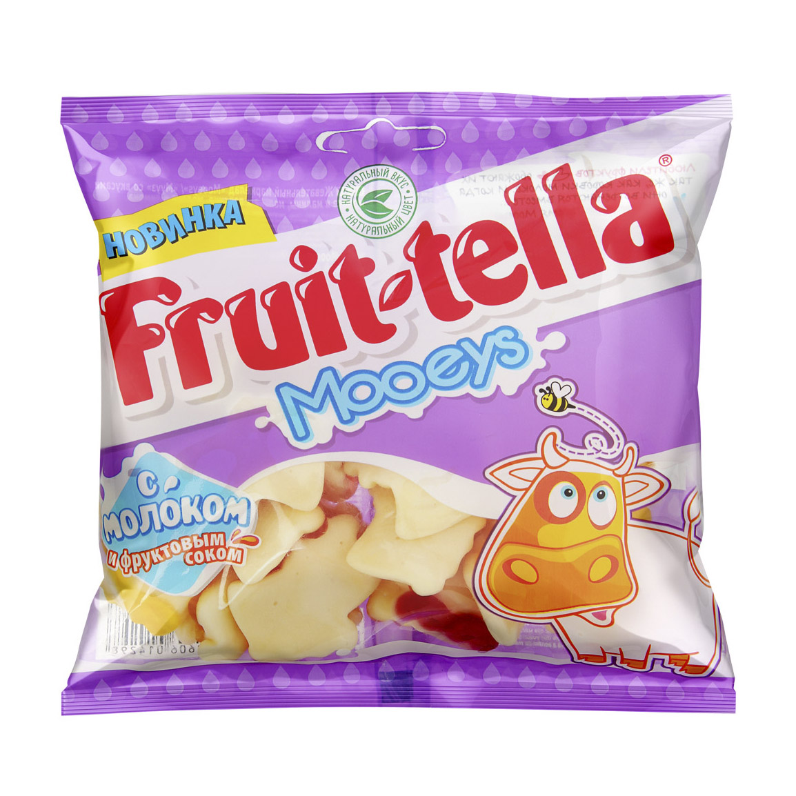 фото Жевательный мармелад fruit-tella mooyes коровки 138 г fruittella